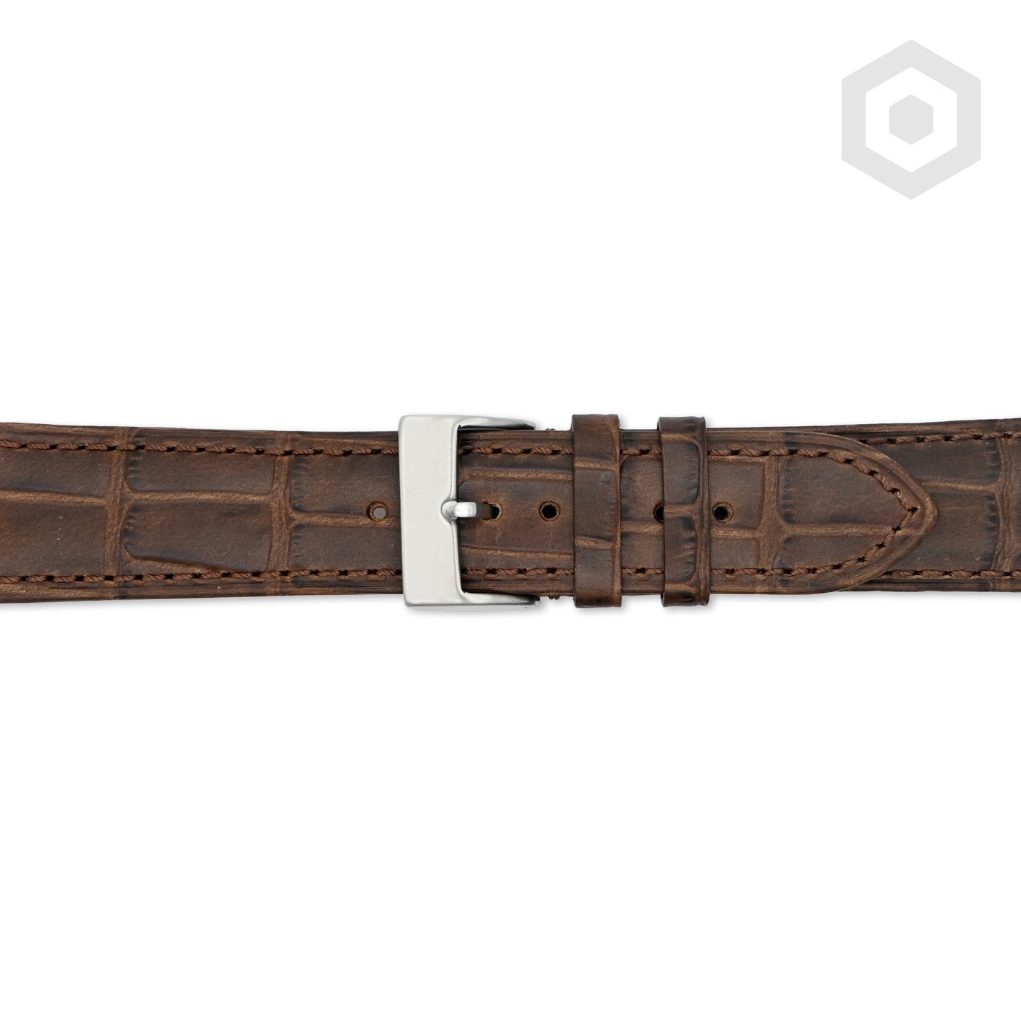 Slim Croco Strap (Brown)