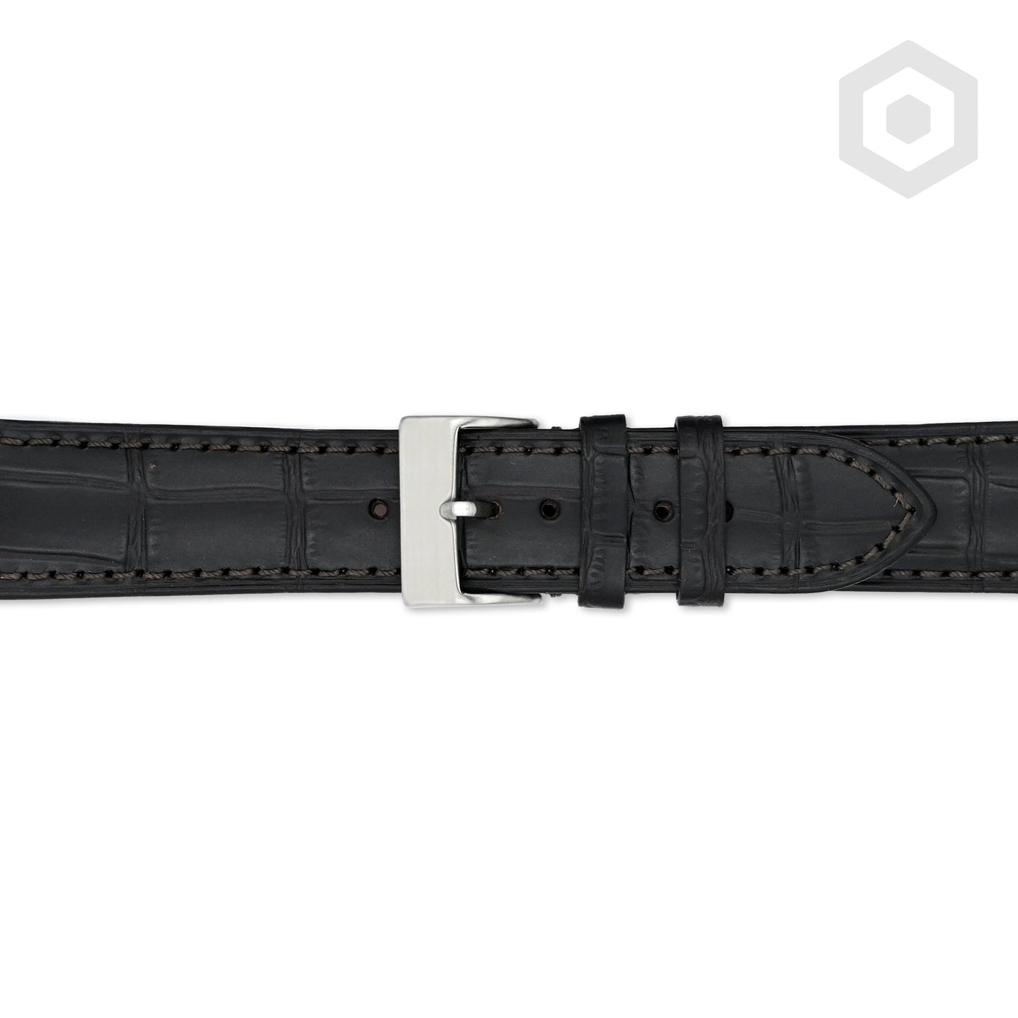 Slim Croco Strap (Black)