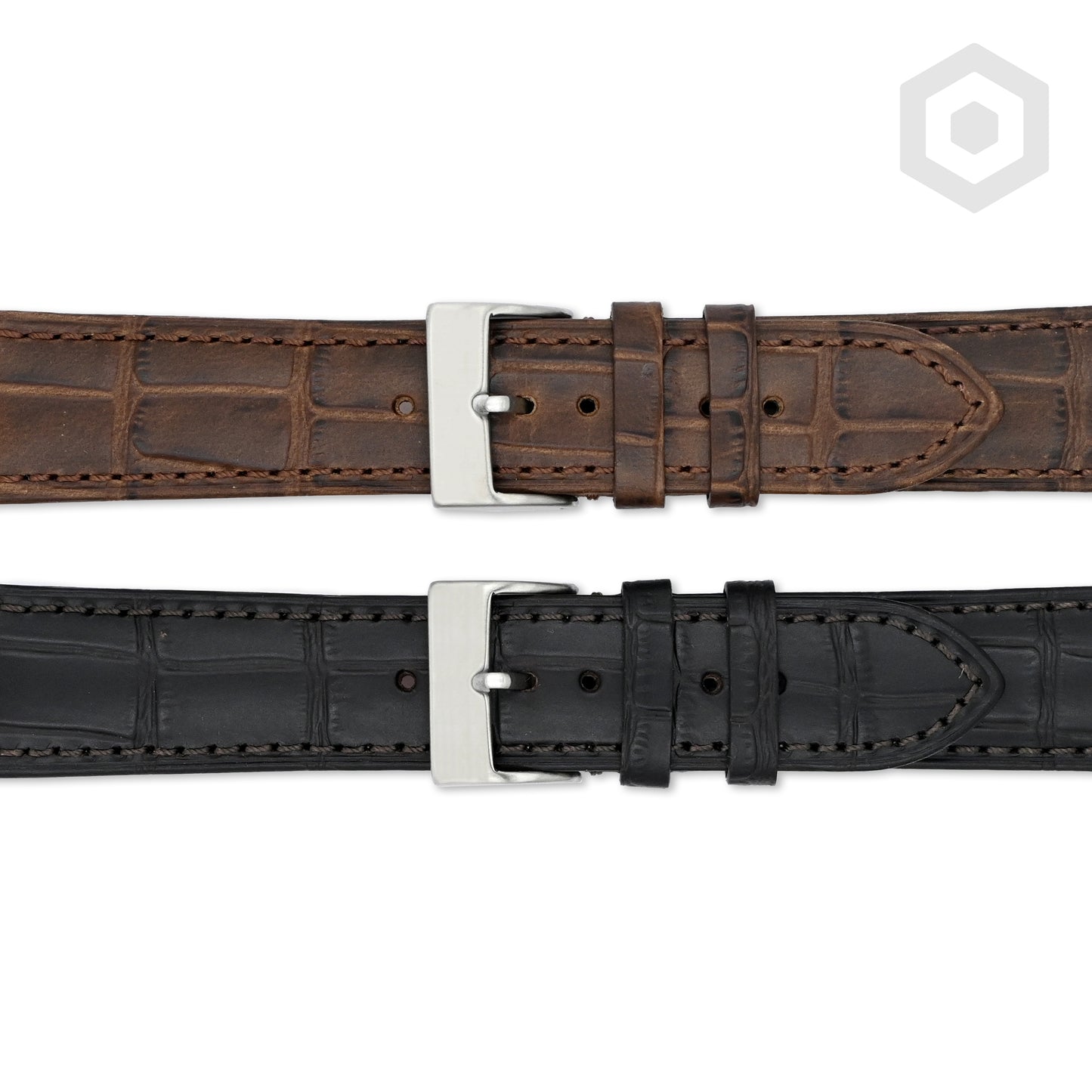 Slim Croco Strap (Black)