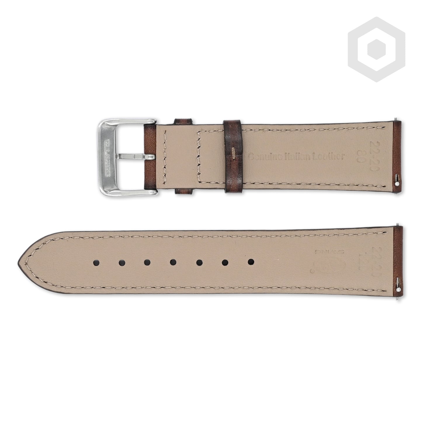 Spray Painted Italian Leather (Brown)