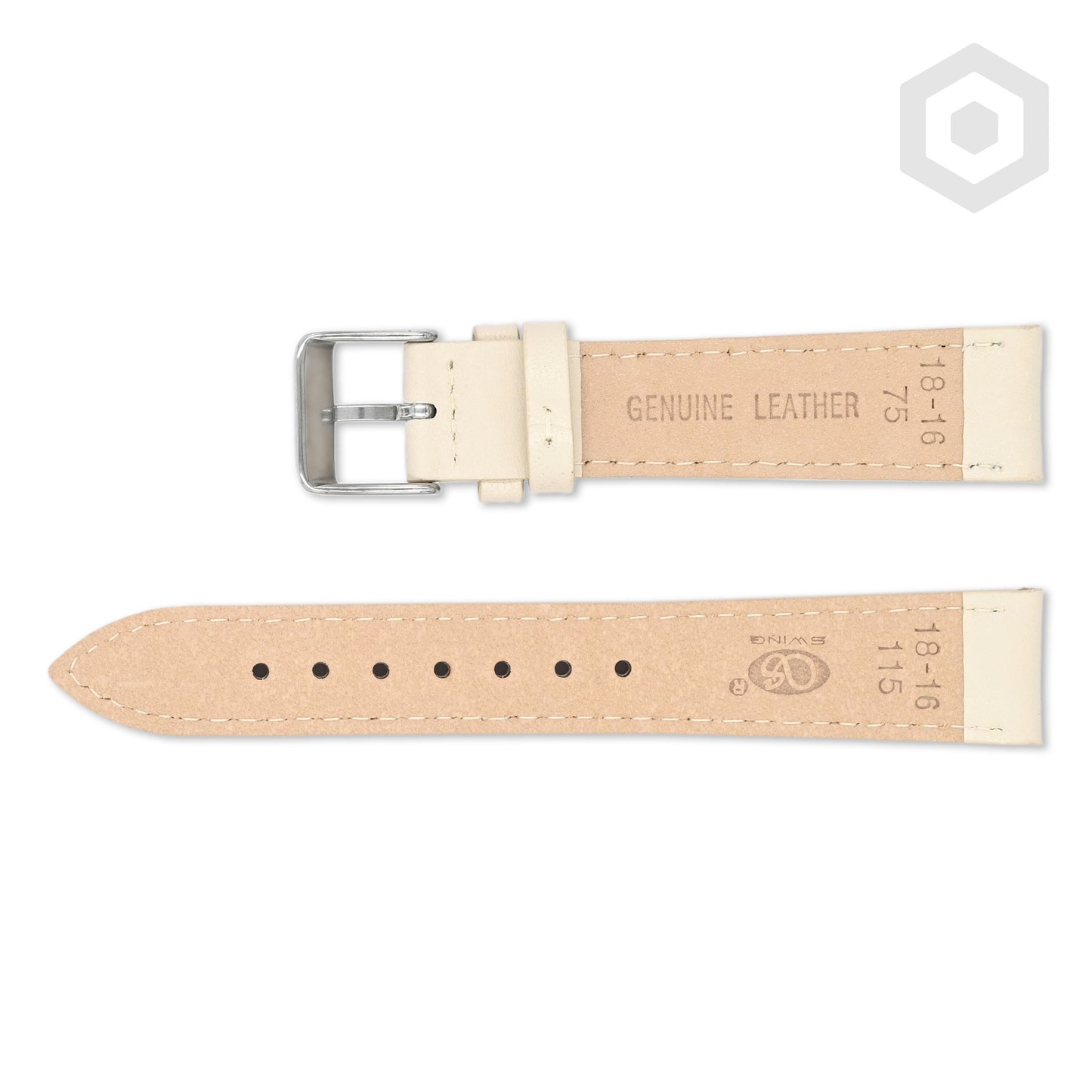 German Leather Watch Strap (Cream)