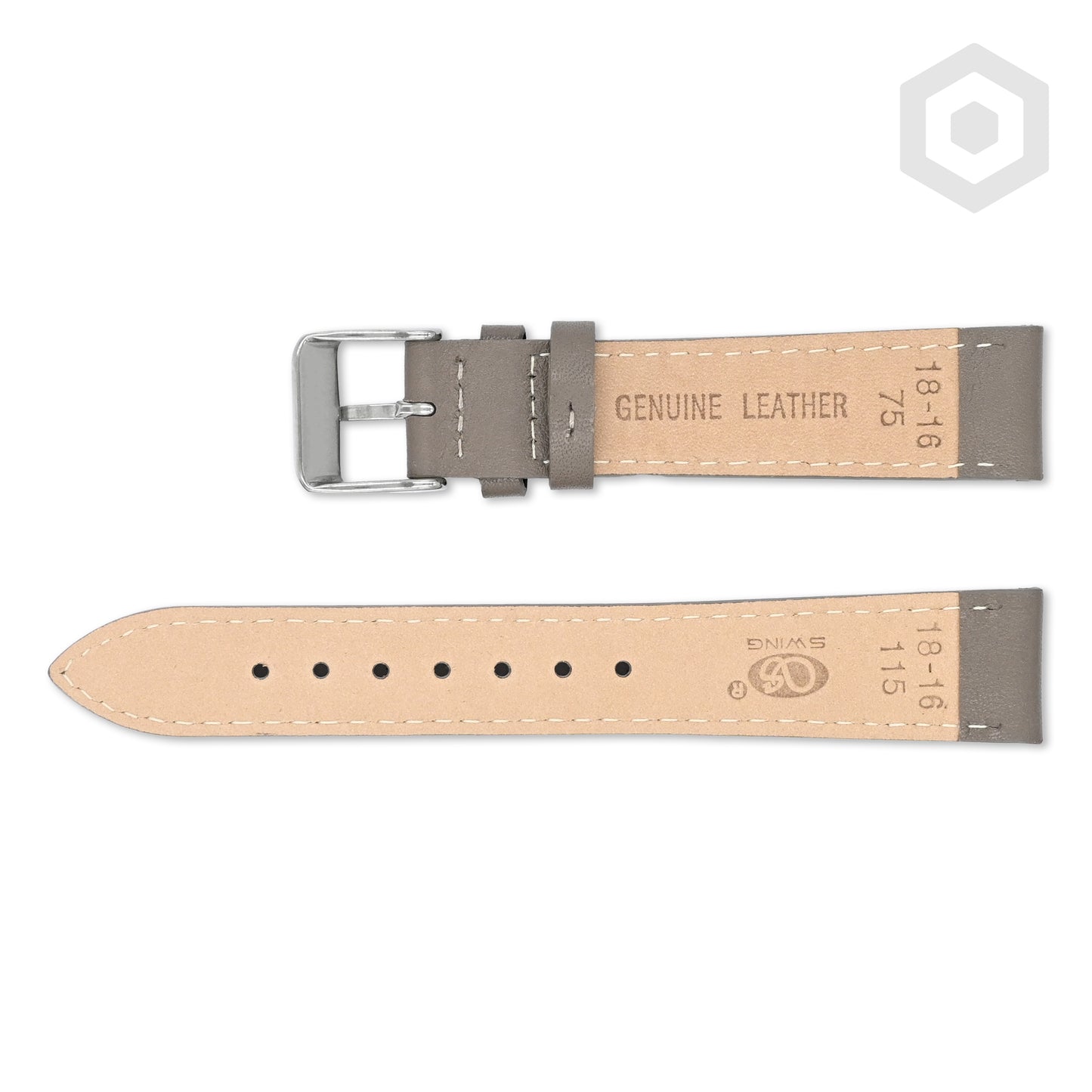 German Leather Watch Strap (Taupe)