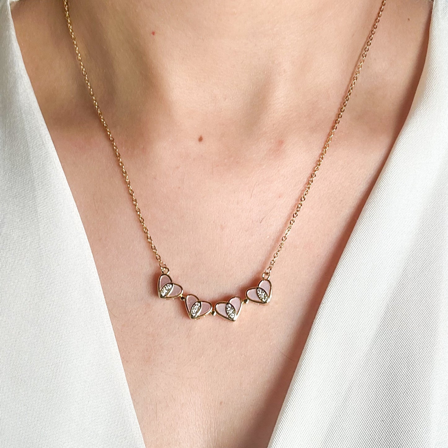 2in1 Golden Heart Necklace