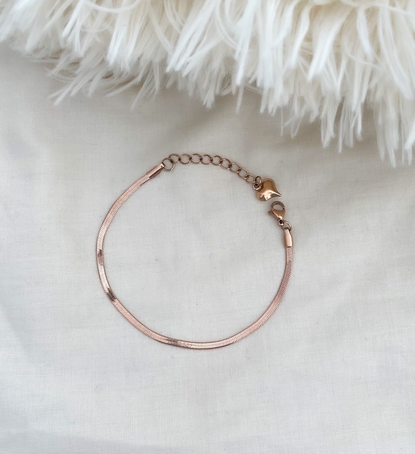 Snake Chain Bracelet (Rosegold )