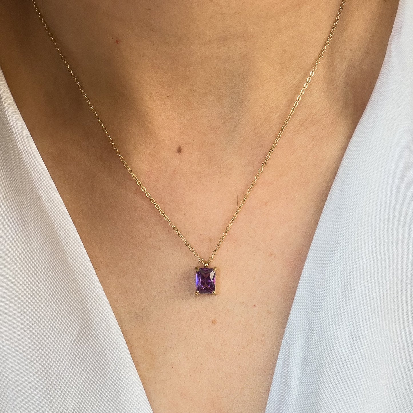 Purple Bennie Necklace