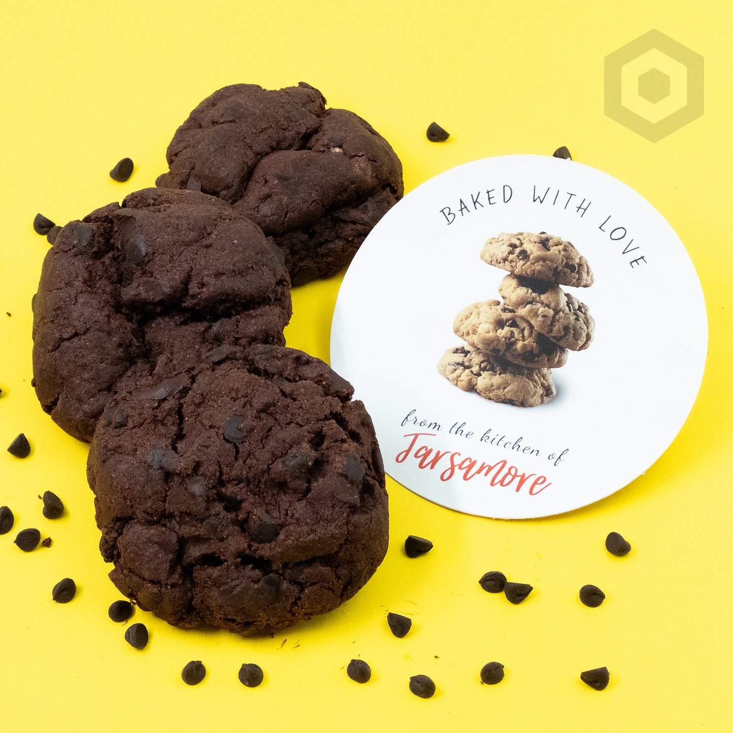 Double Dark Chocolate Chip Cookies