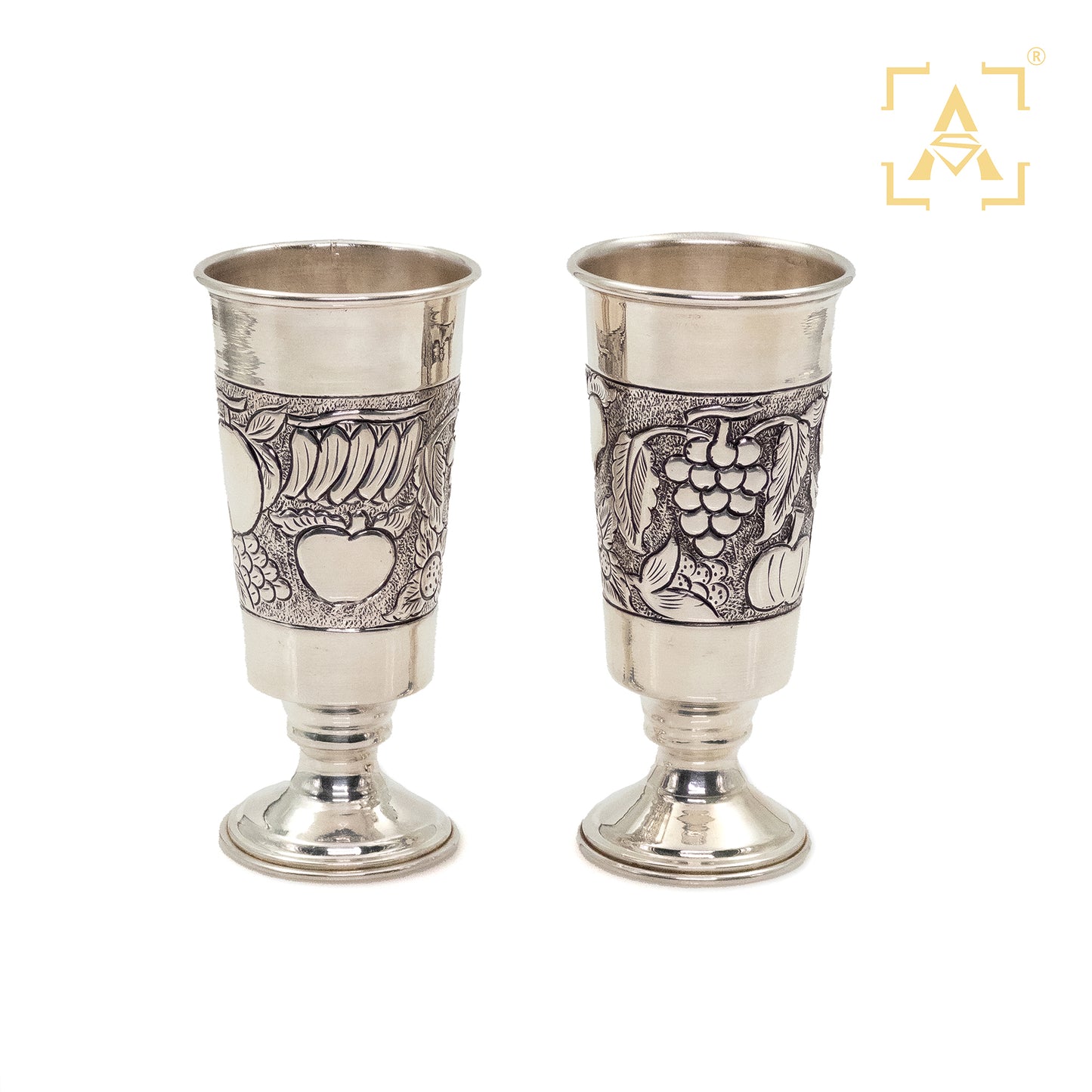 Silver Wine Glass (Pair)
