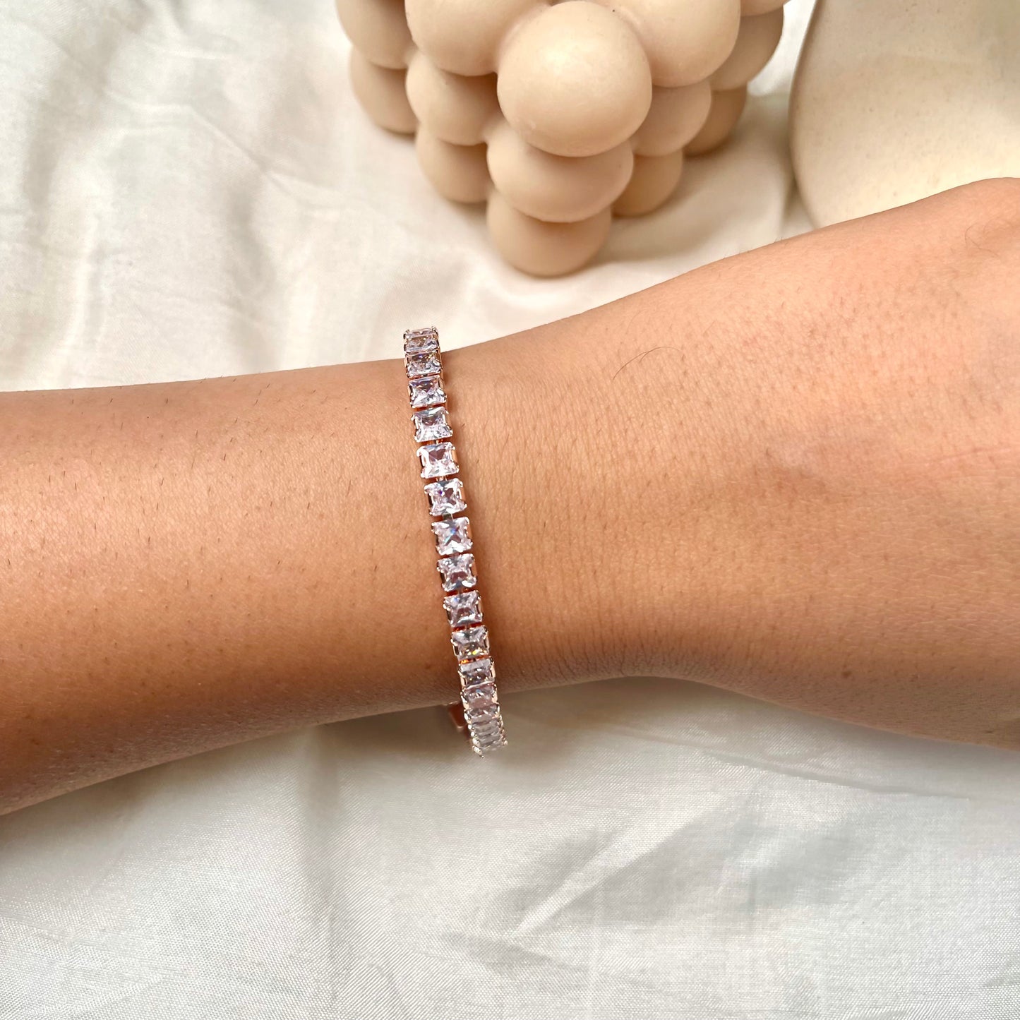 Becca Tennis Bracelet (RoseGold)