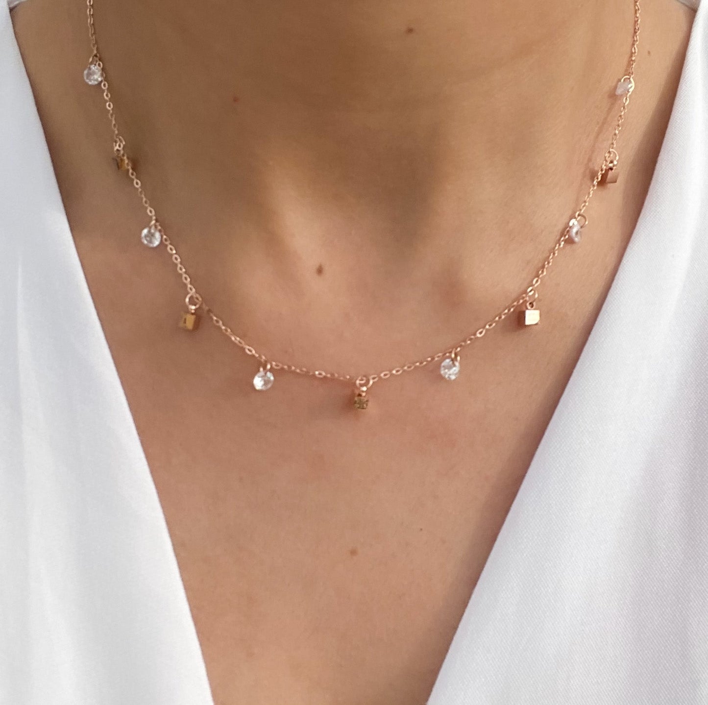Crystal Drop Necklace