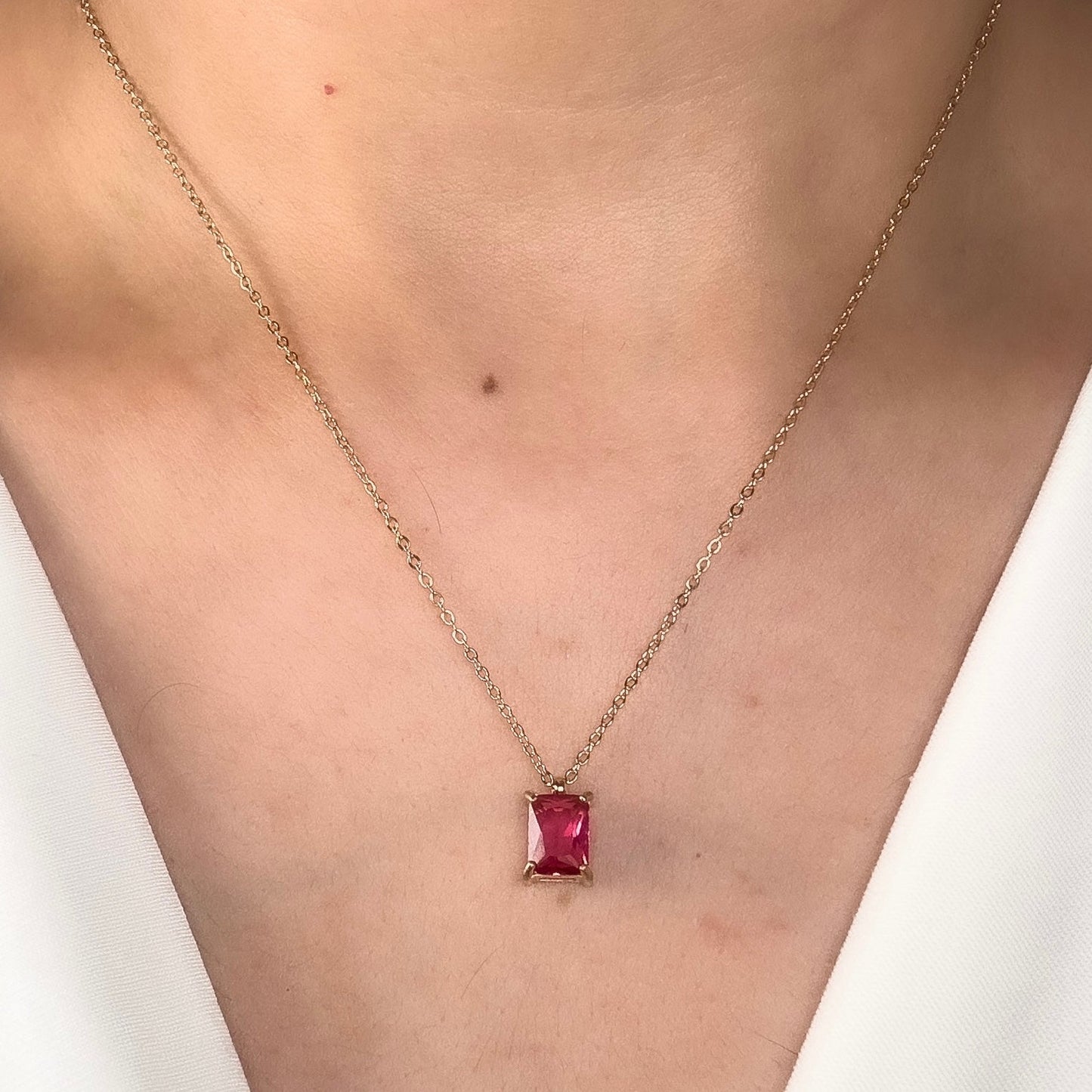 Magenta Bennie Necklace