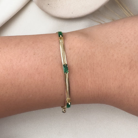 Emerald Morgan Bracelet