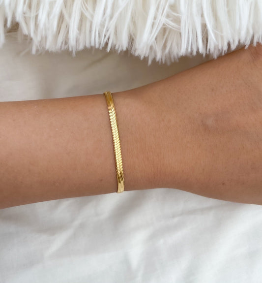 Snake Chain Bracelet (Gold)