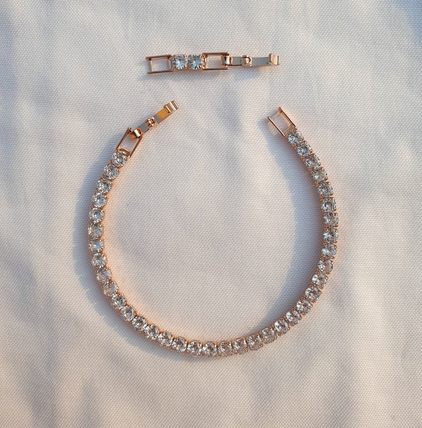 Mara Tennis Bracelet (Rose Gold)