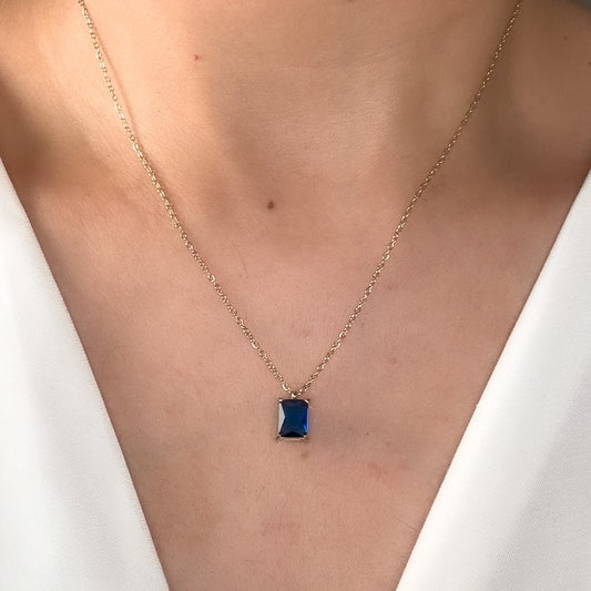 Blue Bennie Necklace