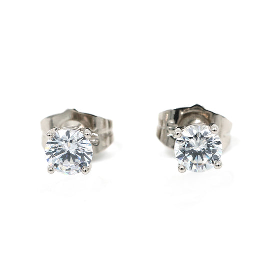 Solitaire Stud Earrings